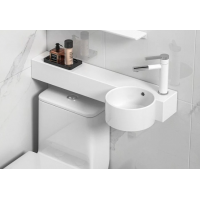 Ceramic Hand Basin White Bathroom Sink 700mm A177 Right